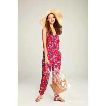 Ladies Printed Viscose Jumpsuit